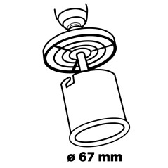 GRAPHITE 56T741 Otwornica wolframowa 67 mm 