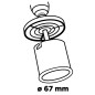 GRAPHITE 56T741 Otwornica wolframowa 67 mm