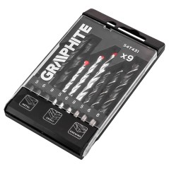 GRAPHITE 54T431 Zestaw wierteł do metalu, drewna, cegły: 5, 6, 8 mm, 9 szt.