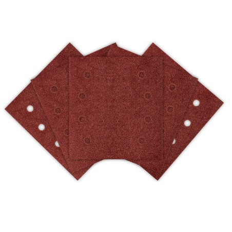 NEO TOOLS 54-053 Papiery ścierne na rzep, kwadrat 113 x 113 mm, P80, 5 szt., z 8 otworami do 04-623