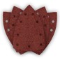 NEO TOOLS 54-056 Papiery ścierne na rzep, żelazko 100 x 147 mm, P80, 5 szt., z 9 otworami do 04-623