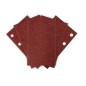 NEO TOOLS 54-050 Papiery ścierne na rzep, prostokąt  80 x 130 mm, P80, 5 szt., z 8 otworami do 04-623