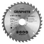 GRAPHITE 57T218 Tarcza do pilarki, widiowa, 185 x 30 mm, 36 zębów