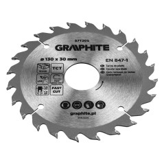 GRAPHITE 57T205 Tarcza do pilarki, widiowa, 130 x 30 mm, 24 zęby 
