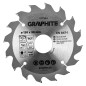 GRAPHITE 57T204 Tarcza do pilarki, widiowa, 130 x 30 mm, 16 zębów