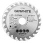 GRAPHITE 57T202 Tarcza do pilarki, widiowa, 125 x 22.23 mm, 24 zęby