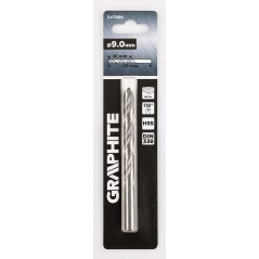 GRAPHITE 54T999 Wiertło do metalu HSS, DIN 338, 9 mm 