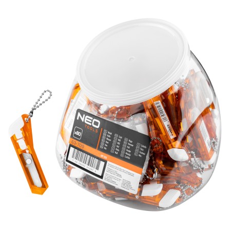 NEO TOOLS 63-709 Nożyk mały w słoiku, wielokrotność 80 szt.