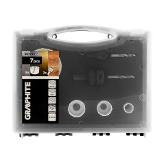 GRAPHITE 56T723 Otwornice bi-metalowe 19-68 mm, zestaw 7 szt. 