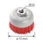 GRAPHITE 57T425 Szczotka nylonowa doczołowa 75 mm, M14