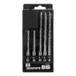 GRAPHITE 56T169 Zestaw wierteł do betonu SDS Plus z podwójną spiralą 5 x 6 x 110 mm, 6 x 8 x 10 x 160 mm, zestaw: 5
