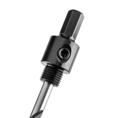 GRAPHITE 56T753 Adapter z wiertłem pilotującym do otwornic bi-metalowych 14-30 mm, Hex 
