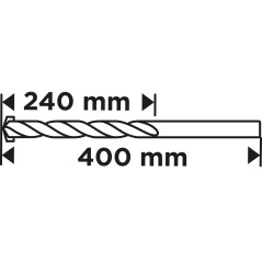 GRAPHITE 56T211 Wiertło do betonu 10 x 400 mm