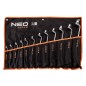NEO TOOLS 09-952 Klucze oczkowe odgięte 6-32 mm, zestaw 12 szt.