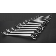 NEO TOOLS 09-952 Klucze oczkowe odgięte 6-32 mm, zestaw 12 szt. 