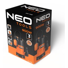 NEO TOOLS 04-746 Pompa zanurzeniowa do wody brudnej 900W, 16000l/h 