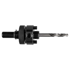 GRAPHITE 56T754 Adapter z wiertłem pilotującym do otwornic bi-metalowych 32-152 mm, Hex 