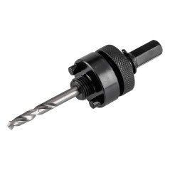 GRAPHITE 56T754 Adapter z wiertłem pilotującym do otwornic bi-metalowych 32-152 mm, Hex 