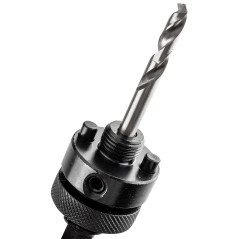 GRAPHITE 56T754 Adapter z wiertłem pilotującym do otwornic bi-metalowych 32-152 mm, Hex 