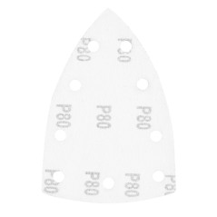 NEO TOOLS 54-056 Papiery ścierne na rzep, żelazko 100 x 147 mm, P80, 5 szt., z 9 otworami do 04-623 