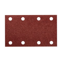 NEO TOOLS 54-050 Papier ścierny prostokątny 8 otworów 128 x 78 mm P80 do 04-623, 5 szt. 