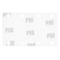 NEO TOOLS 54-050 Papier ścierny prostokątny 8 otworów 128 x 78 mm P80 do 04-623, 5 szt.