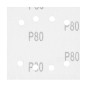 NEO TOOLS 54-053 Papiery ścierne na rzep, kwadrat 113 x 113 mm, P80, 5 szt., z 8 otworami do 04-623