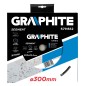 GRAPHITE 57H612 Tarcza diamentowa 300 x 25.4 mm, segmentowa, spawana laserowo