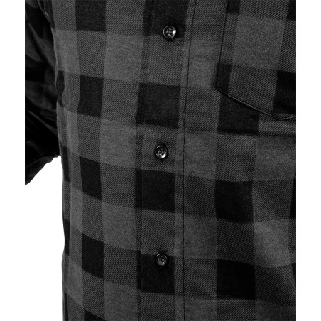 NEO TOOLS 81-547-L Koszula flanelowa, szara, rozmiar L