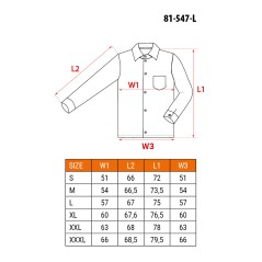 NEO TOOLS 81-547-L Koszula flanelowa, szara, rozmiar L 