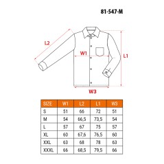 NEO TOOLS 81-547-M Koszula flanelowa, szara, rozmiar M 