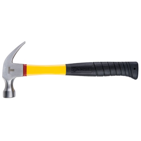 TOPEX 02A704 Młotek stolarski, 450 g, trzonek z włókna szklanego