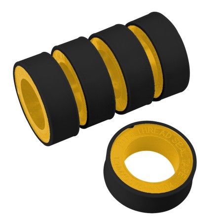 TOPEX 34D091 Taśmy uszczelniające do rur 10 m x 12 mm x 0.075 mm, 5 szt.