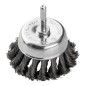 GRAPHITE 57T414 Szczotka druciana doczołowa 75 mm, drut skręcony, stalowy, z trzpieniem 6 mm