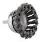 GRAPHITE 57T414 Szczotka druciana doczołowa 75 mm, drut skręcony, stalowy, z trzpieniem 6 mm