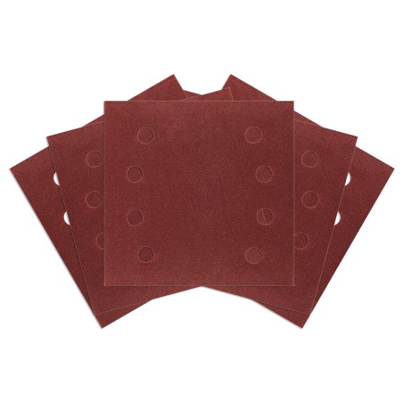 NEO TOOLS 54-054 Papiery ścierne na rzep, kwadrat 113 x 113 mm, P120, 5 szt., z 8 otworami do 04-623