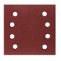 NEO TOOLS 54-054 Papiery ścierne na rzep, kwadrat 113 x 113 mm, P120, 5 szt., z 8 otworami do 04-623