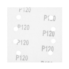NEO TOOLS 54-054 Papiery ścierne na rzep, kwadrat 113 x 113 mm, P120, 5 szt., z 8 otworami do 04-623 