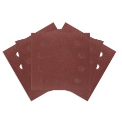 NEO TOOLS 54-055 Papiery ścierne na rzep, kwadrat 113 x 113 mm, P240, 5 szt., z 8 otworami do 04-623