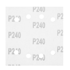 NEO TOOLS 54-055 Papiery ścierne na rzep, kwadrat 113 x 113 mm, P240, 5 szt., z 8 otworami do 04-623 