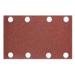 NEO TOOLS 54-051 Papiery ścierne na rzep, prostokąt  80 x 130 mm, P120, 5 szt., z 8 otworami do 04-623