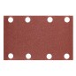 NEO TOOLS 54-051 Papiery ścierne na rzep, prostokąt  80 x 130 mm, P120, 5 szt., z 8 otworami do 04-623