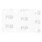NEO TOOLS 54-051 Papiery ścierne na rzep, prostokąt  80 x 130 mm, P120, 5 szt., z 8 otworami do 04-623
