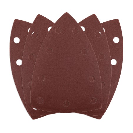 NEO TOOLS 54-058 Papiery ścierne na rzep, żelazko 100 x 147 mm, P240, 5 szt., z 9 otworami do 04-623