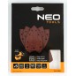 NEO TOOLS 54-058 Papiery ścierne na rzep, żelazko 100 x 147 mm, P240, 5 szt., z 9 otworami do 04-623