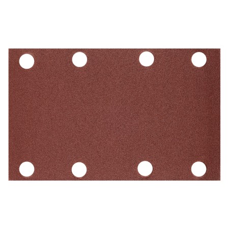 NEO TOOLS 54-052 Papiery ścierne na rzep, prostokąt  80 x 130 mm, P240, 5 szt., z 8 otworami do 04-623