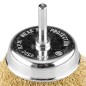 GRAPHITE 57T430 Szczotka druciana doczołowa 75 mm, drut karbowany, mosiądzowany, z trzpieniem 6 mm