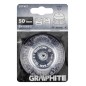 GRAPHITE 57T417 Szczotka druciana doczołowa 50 mm, drut karbowany, stalowy, z trzpieniem 6 mm