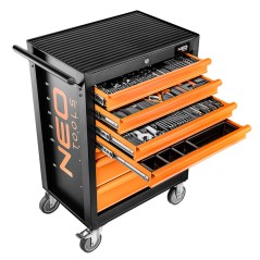 NEO TOOLS 84-222+G Szafka warsztatowa 7 szuflad, 129 el.