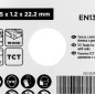 GRAPHITE 57T124 Tarcza z ostrzem TCT do cięcia drewna z gwoździami 115 x 1.2 x 22.22 mm